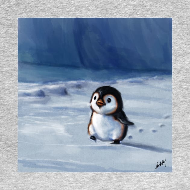 baby penguin walking by Artofokan